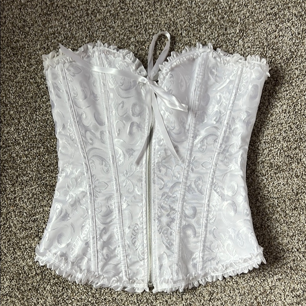 white lace corset victorian